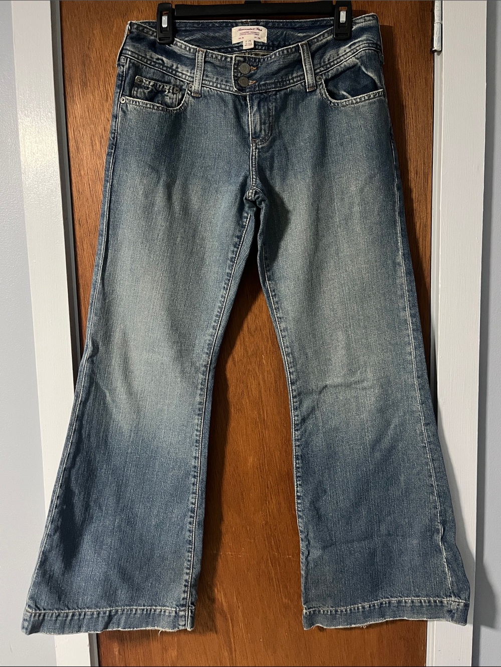 Vintage Y2K Abercrombie & Fitch Light Blue Flare Jeans
